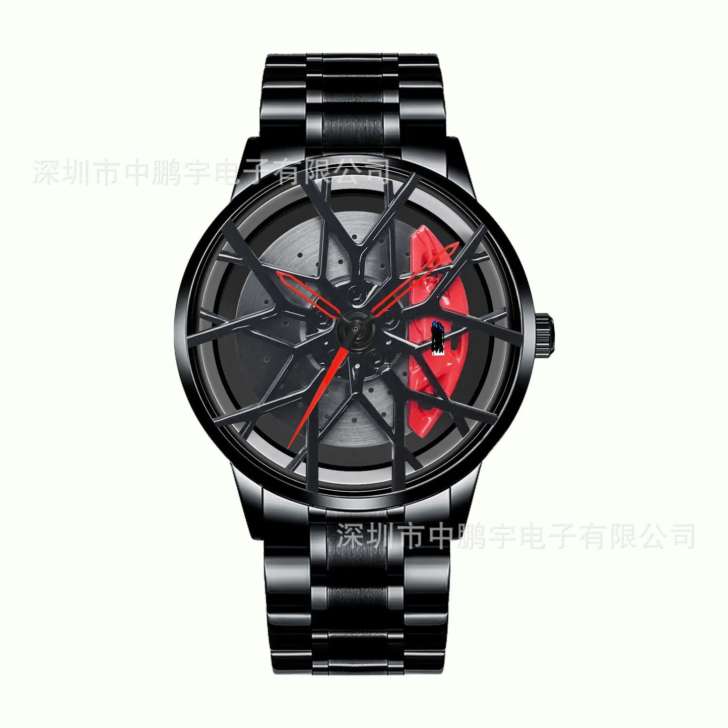 2025 New 3D Real Man Waterproof Rotate Quartz Watches Super Car Rim Spinning Men'S Sports 360 Wheel Wristwatch for Men Clock