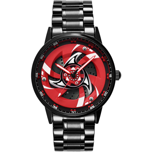 Premium Sharingan watch |Men'S Sports Wrist Watch |360 Wheel Wristwatch for Men